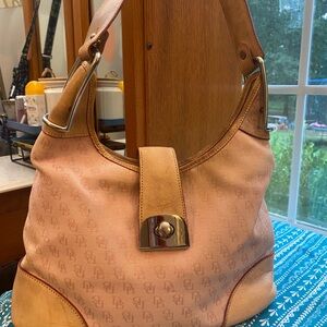 Dooney & Bourke Beige and Tan Hobo Bag